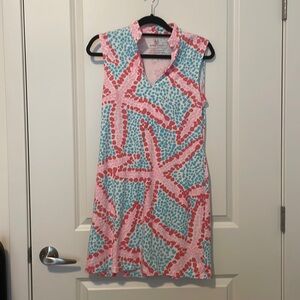 MAHI GOLD starfish mini sundress